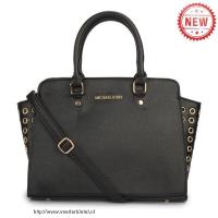 michael kors selma top-zip grommet groot zwart boekentassen Store Tilburg 06jze295